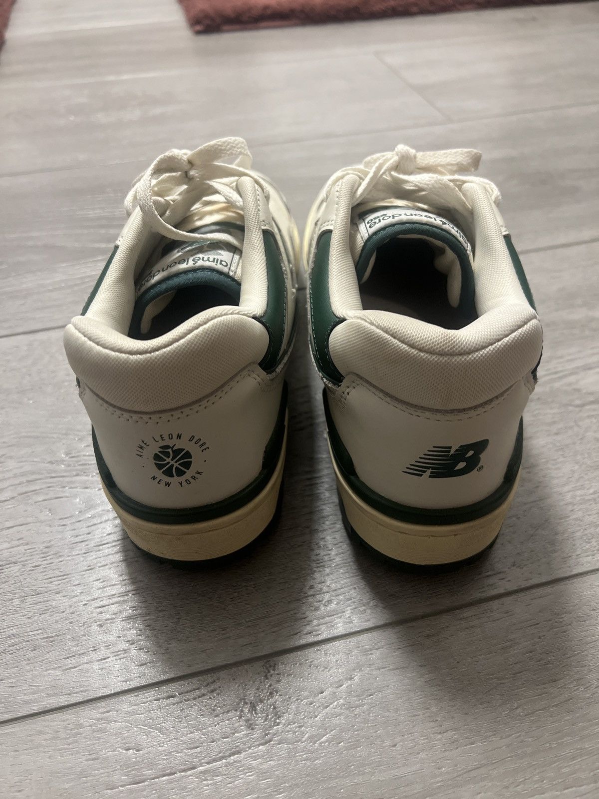Aime Leon Dore × New Balance New Balance 550 Aime Leon Dore White Green Size US 9 / EU 42 - 4 Thumbnail