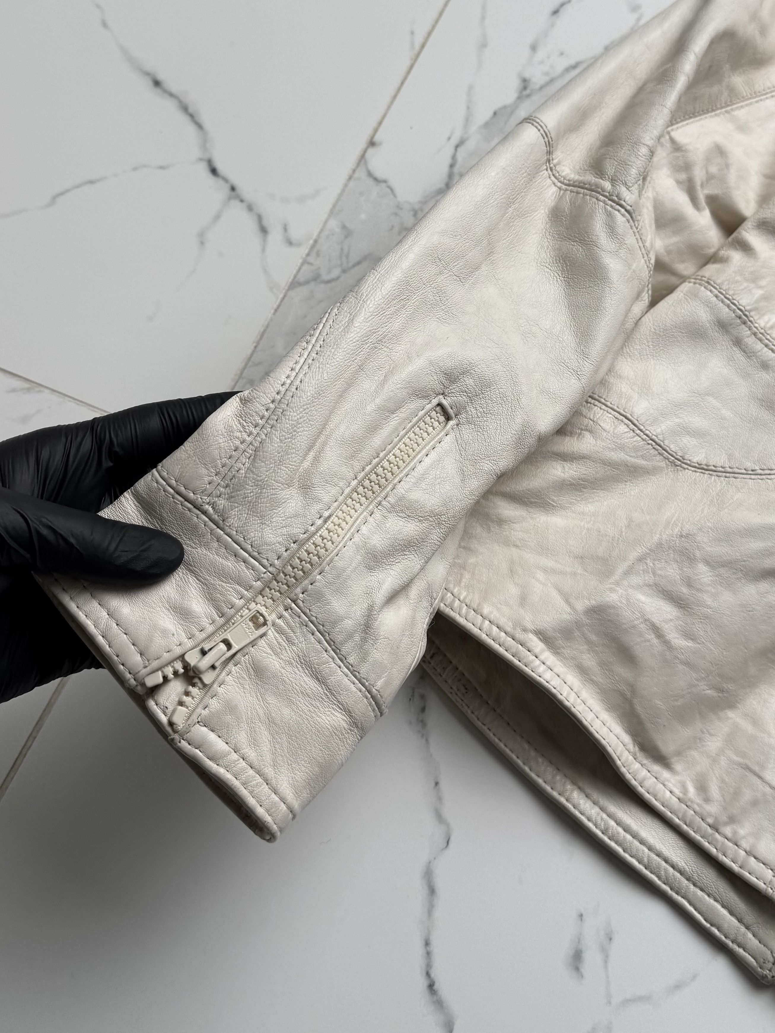 Genuine Leather Leather Jacket Women Zip Utility Fitted Pocket Y2K Size M Size M / US 6-8 / IT 42-44 - 19 Thumbnail