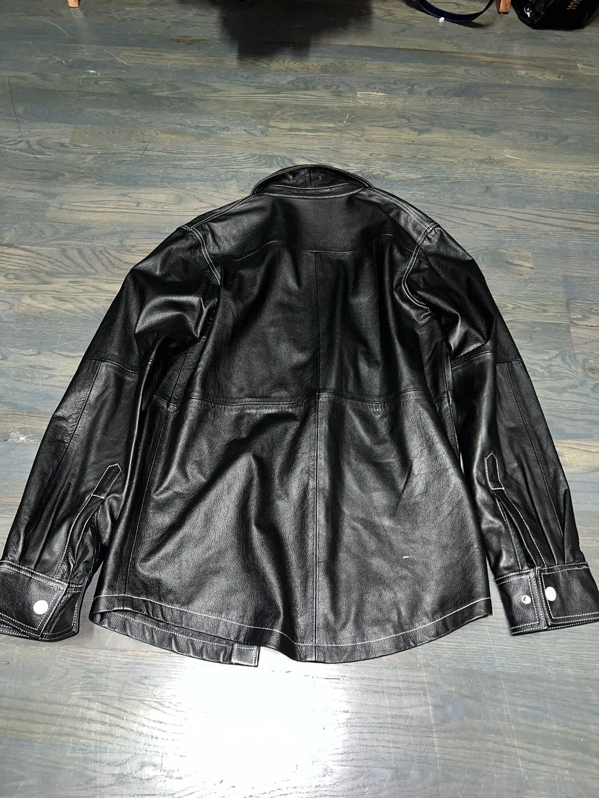 Who Decides War WDW LEATHER BUTTON UP SHIRT Size US L / EU 52-54 / 3 - 10 Thumbnail