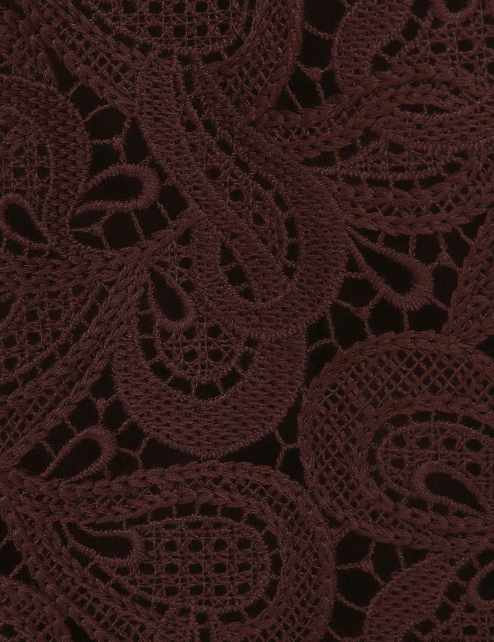 Zimmermann oc11z0925 Illustration Lace Blouse in Chocolate Brown Size XS / US 0-2 / IT 36-38 - 6 Thumbnail