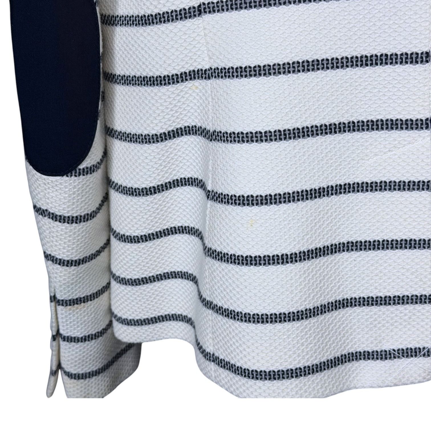 Tommy Hilfiger Tommy Hilfiger Blue White Nautical Blazer Women's 10 Work Size L / US 10 / IT 46 - 7 Thumbnail