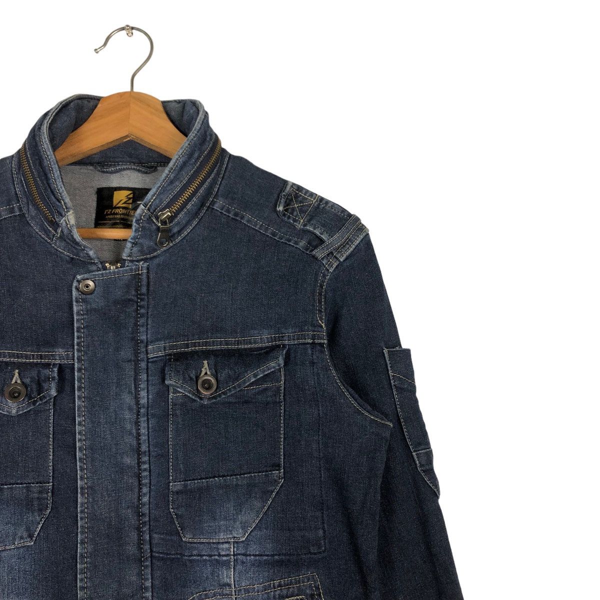 🔥Vintage Denim Biker Jacket I'z Frontier Japan Made