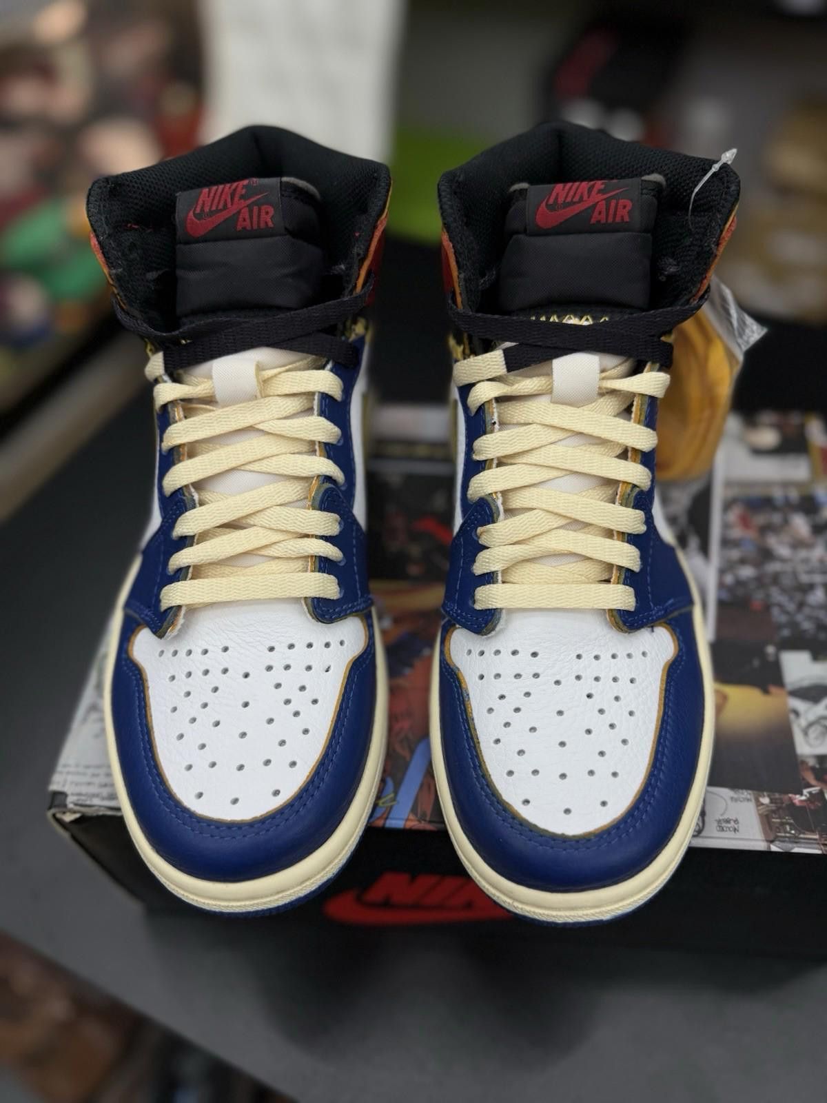 Jordan Brand Size 6M/7.5W - Jordan 1 Retro NRG x Union LA High Storm Blue Size US 6 / EU 39 - 7 Thumbnail