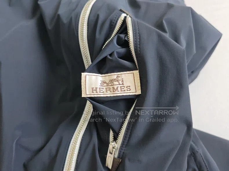 Hermes Hermes Two-sided jacket cotton coat, one side navy blue an Size US M / EU 48-50 / 2 - 3 Thumbnail
