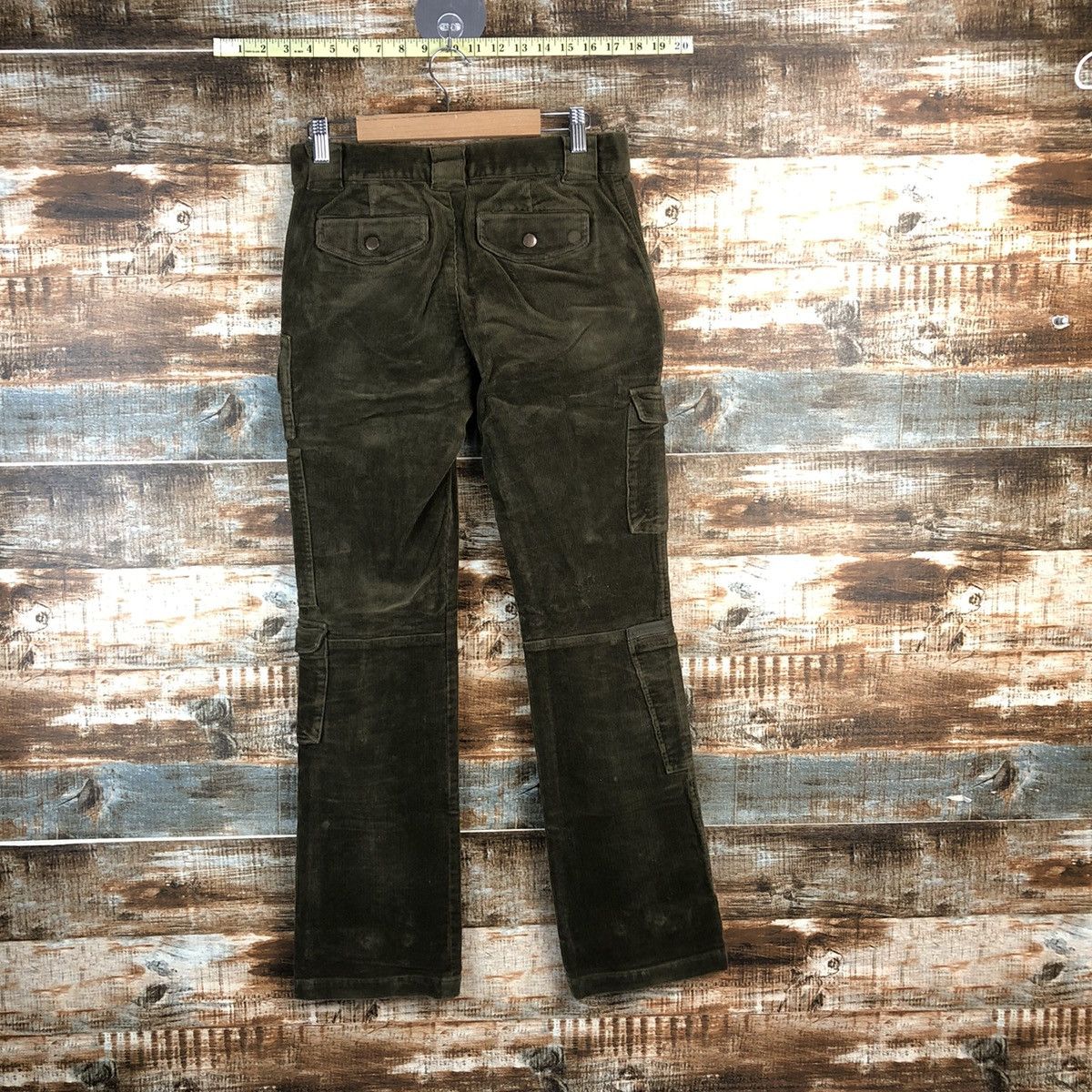 DL Ralph Lauren Green Multipocket Corduroy Pants #C754