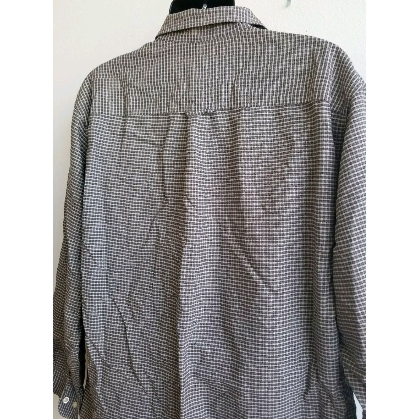 Eddie Bauer VINTAGE Eddie Bauer Men's Long Sleeve Casual Beige Grey Black Check Plaid Size M Size US M / EU 48-50 / 2 - 6 Thumbnail