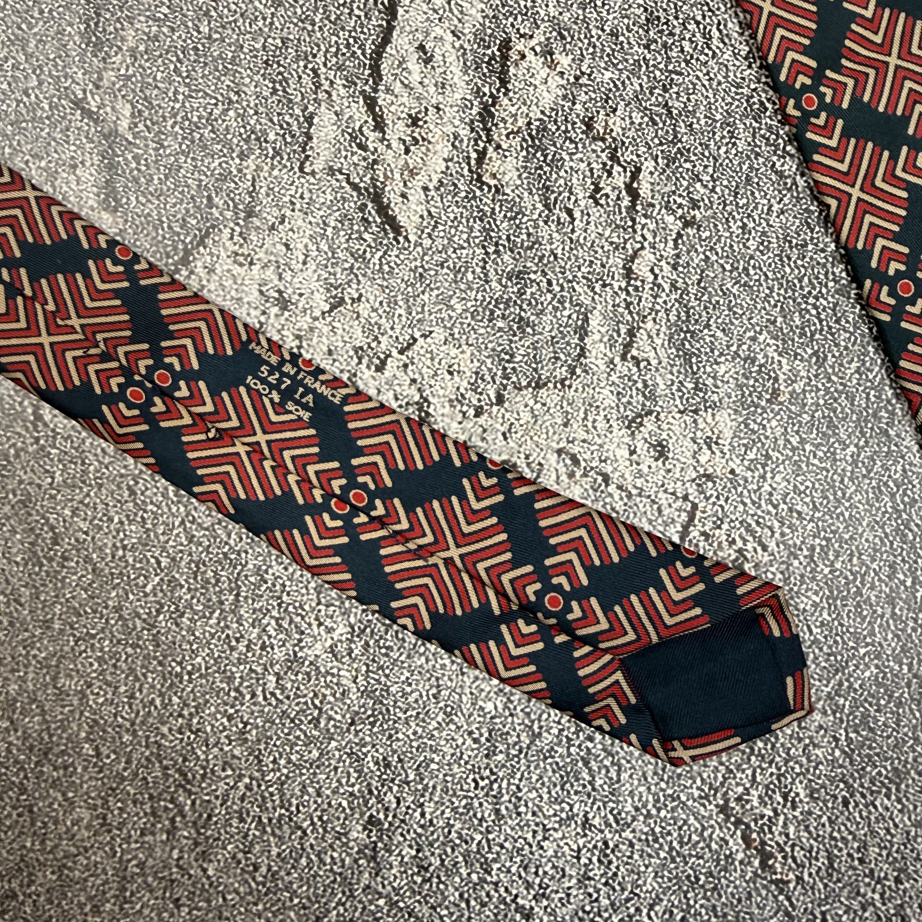 Hermes Hermes Silk Tie Very Vintage 527 IA Size ONE SIZE - 6 Thumbnail