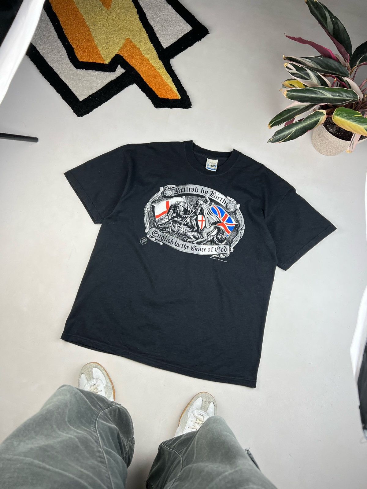 Vintage 🇬🇧british by birth english by the grace of god vintage tee Size US XL / EU 56 / 4 - 3 Thumbnail