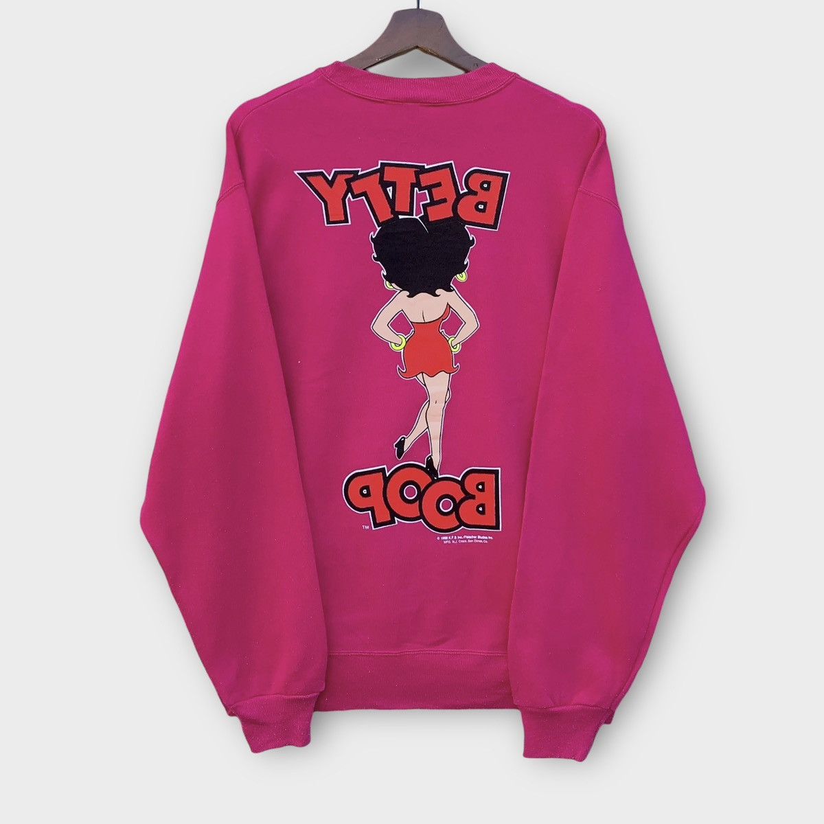 Cartoon Network × Vintage Rare! Vintage 80s Betty Boop Crewneck Size US M / EU 48-50 / 2 - 1 Thumbnail