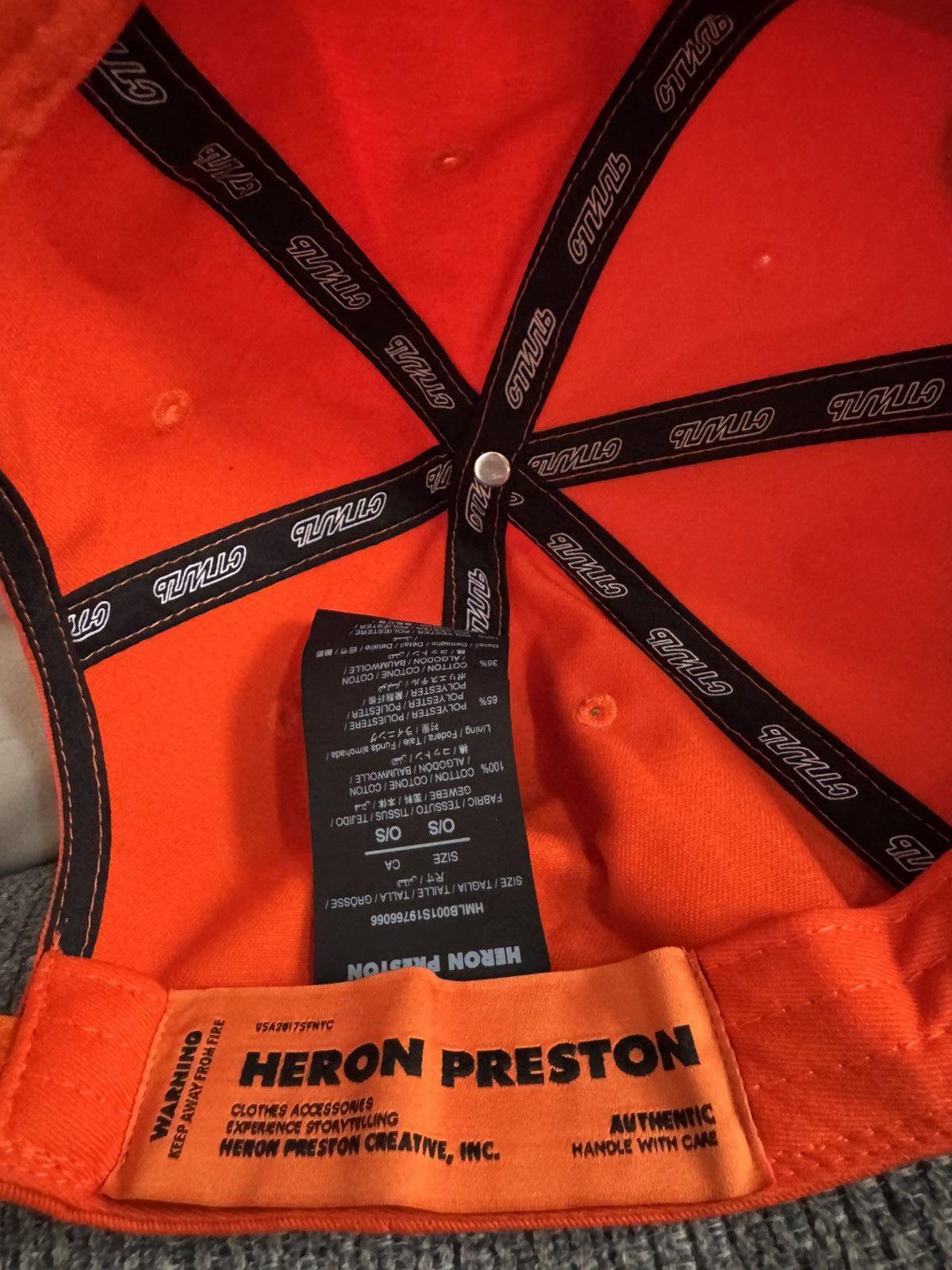 Heron Preston Heron Preston strap back hat Size ONE SIZE - 4 Thumbnail