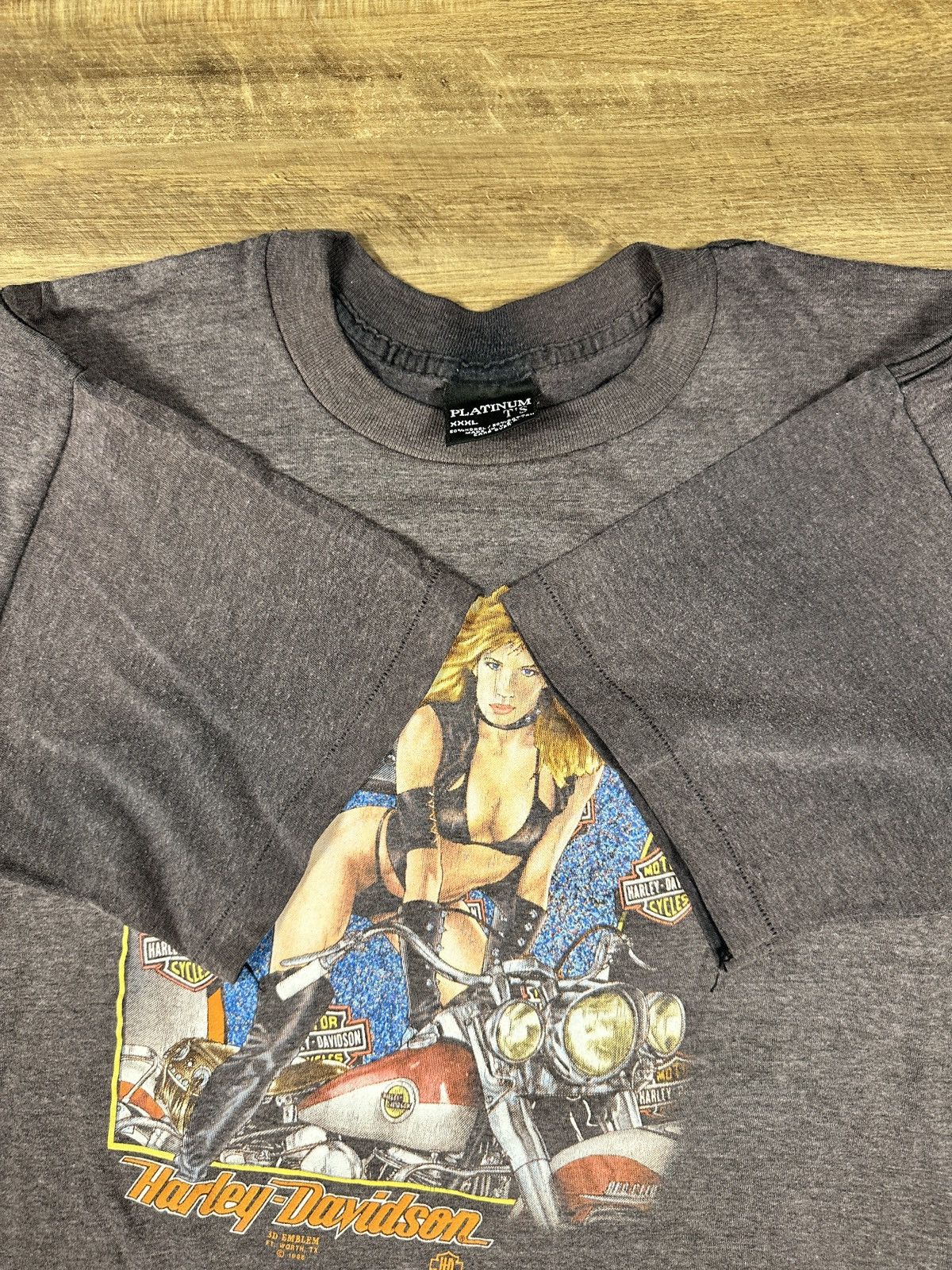 Harley Davidson × Vintage VINTAGE Harley Davidson 3D Emblem Wild Breed TShirt XXL Size US XXL / EU 58 / 5 - 6 Thumbnail