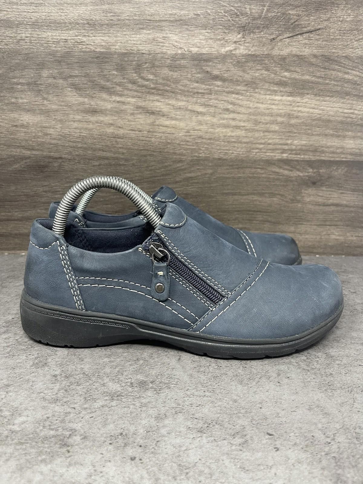 Clarks Clarks Carleigh Ray Slip On Shoes Womens Size 8.5 Blue Size US 8.5 / IT 38.5 - 5 Thumbnail