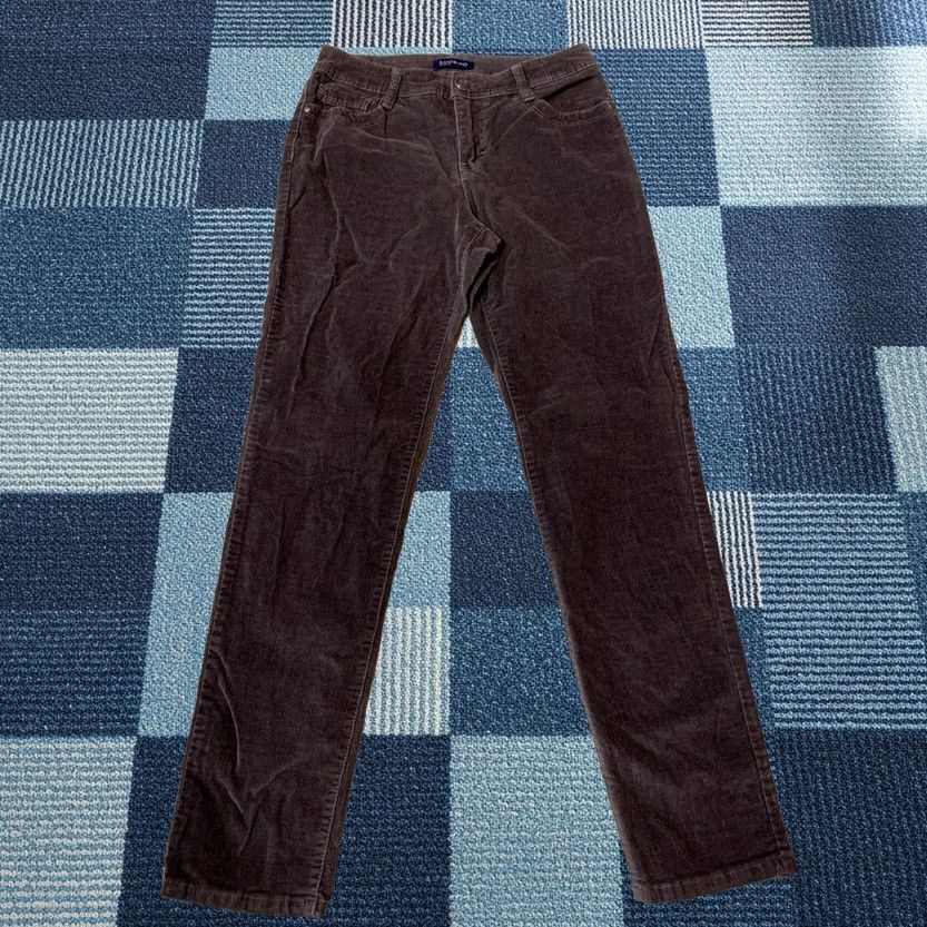 Vintage Bandolino Women's Pants Corduroy Slimming Stretch Gray 8 Regular 29x30 Lucie Skiny Jeans Belts Logo Zipper Front Flat Size 30" / US 8 / IT 44 - 1 Thumbnail