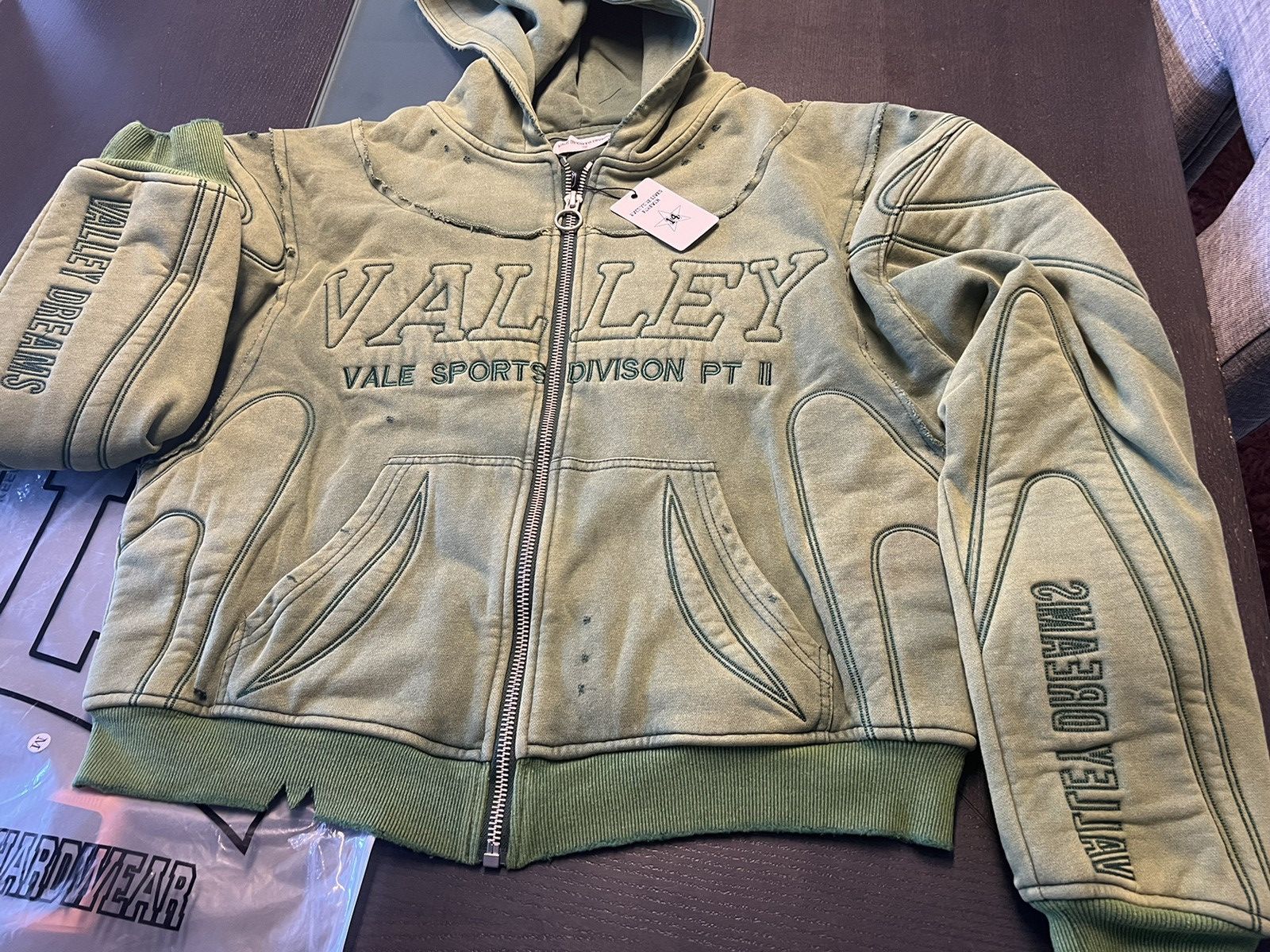 Vale Vale Hulk Armor zip up hoodie valelives valeforever