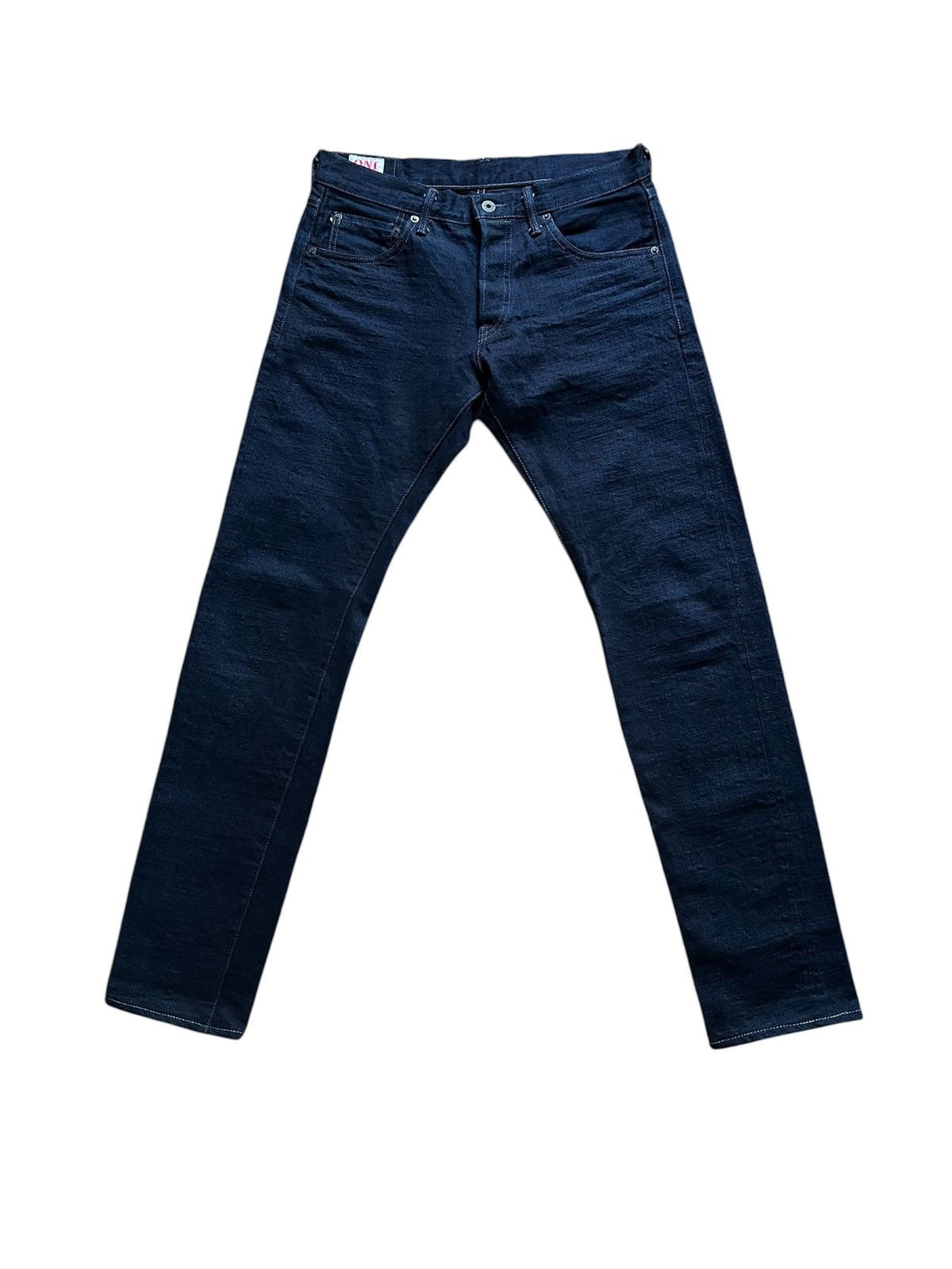 Oni 622-14BLK Relax Tapered Fit 30 Indigo Warp/Black Weft