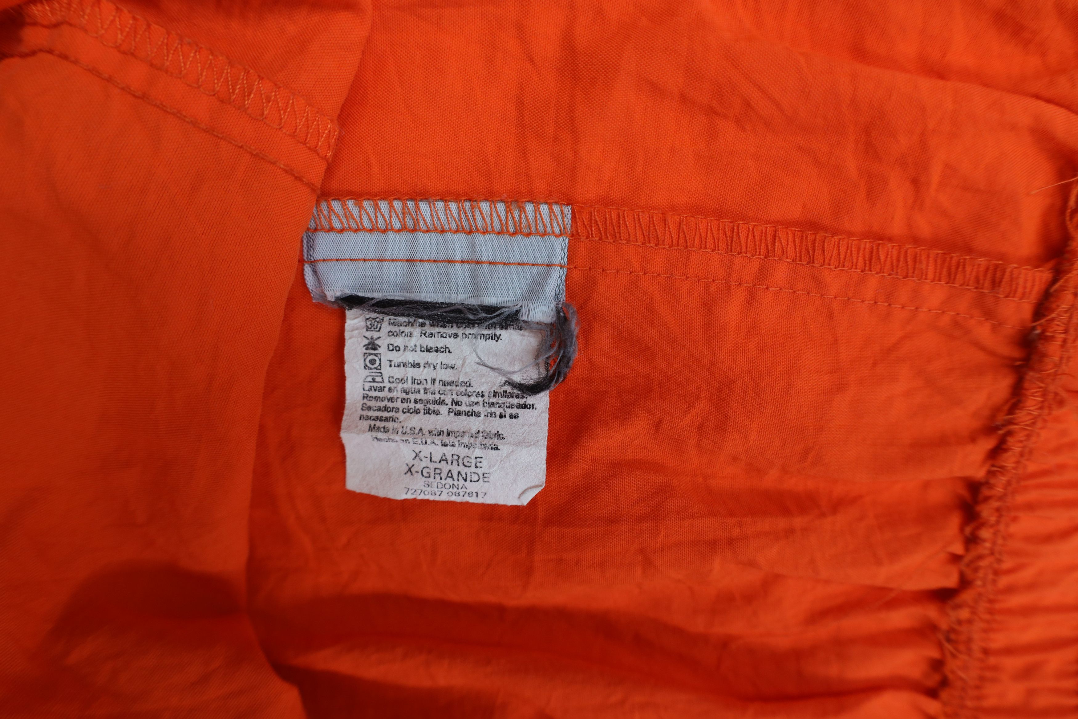 Vintage Vintage 90s Streetwear Knee Soccer Shorts Baggies Orange USA Size 32" / US 10 / IT 46 - 7 Thumbnail
