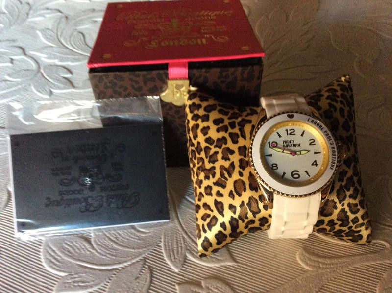 Designer Paul's Boutique Women's White Dial rubber strap watch Size ONE SIZE - 1 Thumbnail