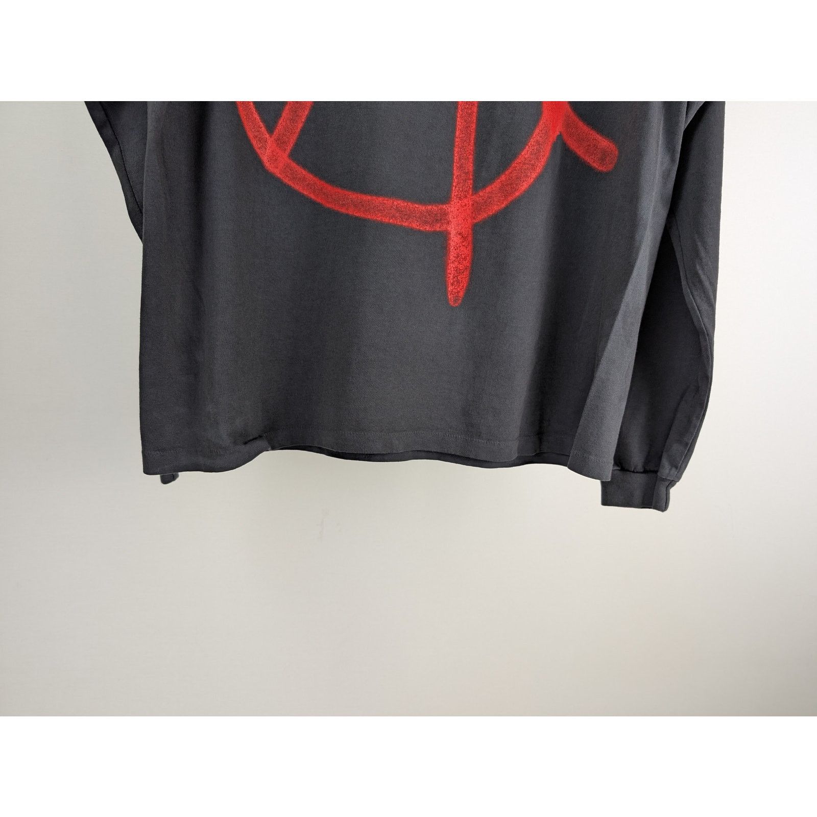 Gallery Dept. o1rshd1 Q:5 / Anarchy Long Sleeve Tee T-Shirt in Black Size US XXL / EU 58 / 5 - 9 Thumbnail