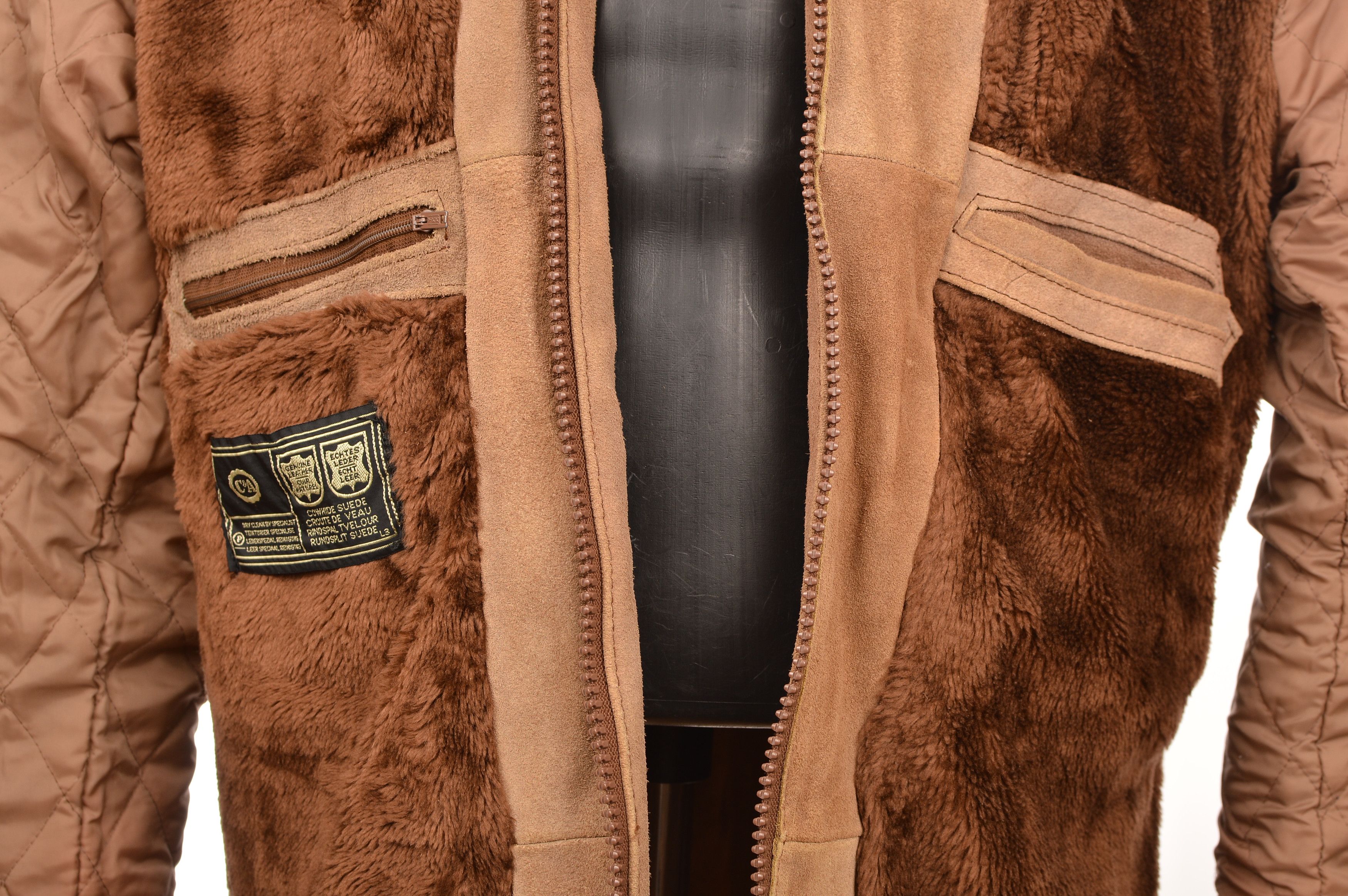 C&A C&A Vintage Shearling Leather Jacket Short Coat Size US XL / EU 56 / 4 - 9 Thumbnail