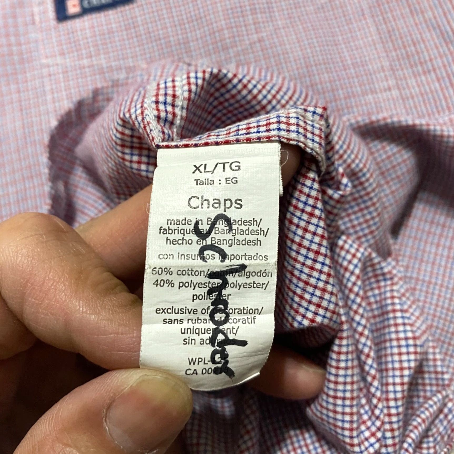 Chaps Chaps Mens Shirt L Multicolor Plaid Short Sleeve Button-Down Size US L / EU 52-54 / 3 - 6 Thumbnail