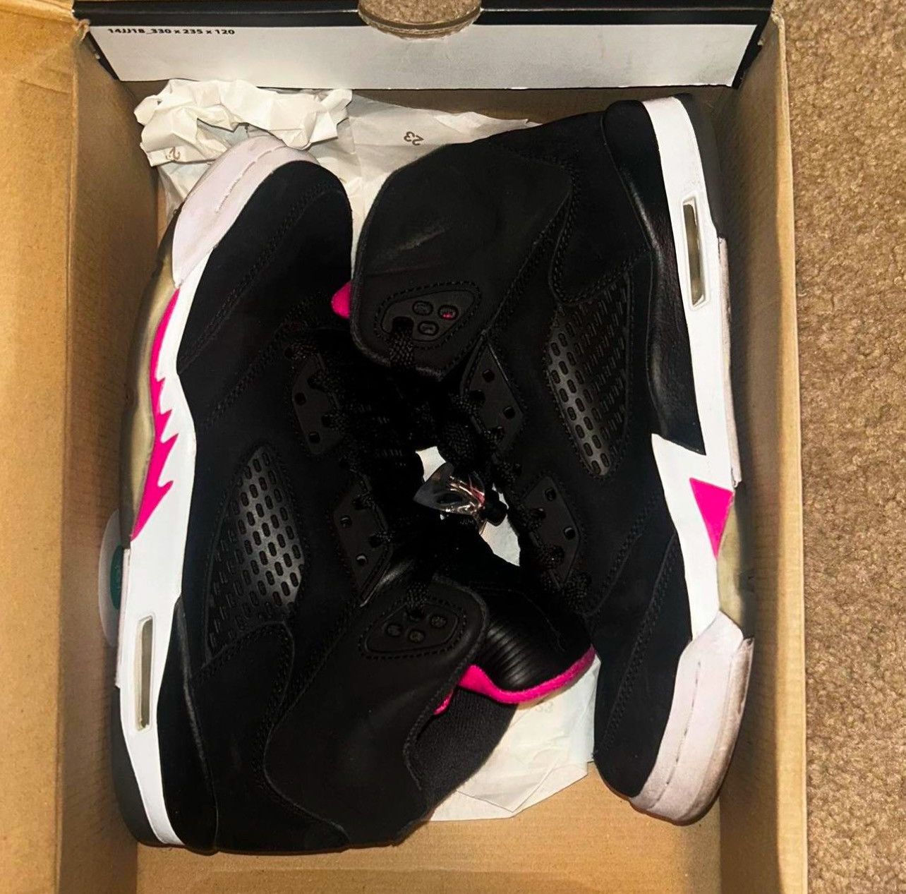 Jordan Brand Jordan 5 “Deadly Pink” Size US 6.5 / IT 36.5 - 1 Thumbnail
