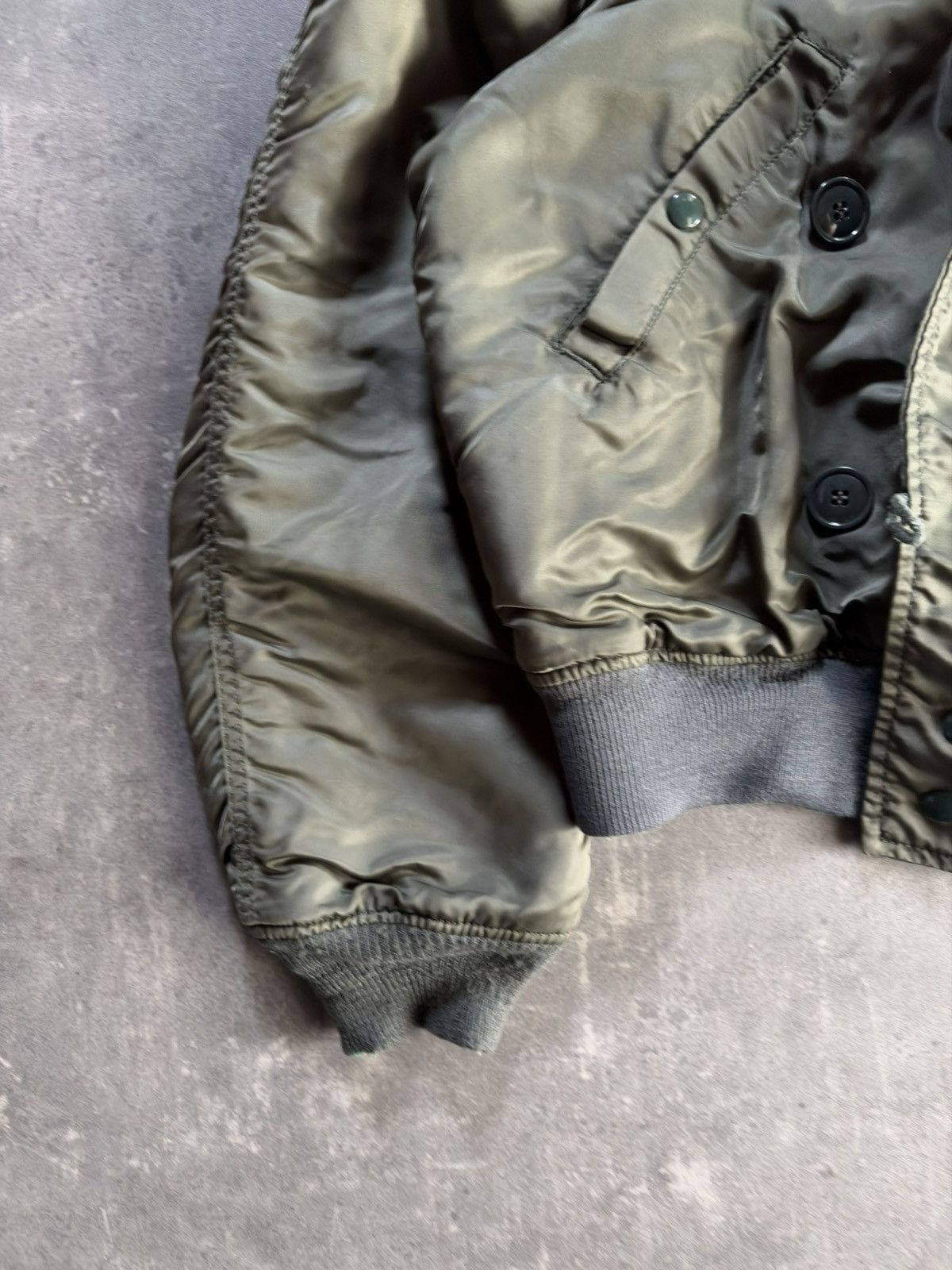 Alpha Industries 80s/90s Alpha Industries N-2B Hooded Vintage Bomber Jacket L Size US XL / EU 56 / 4 - 4 Thumbnail