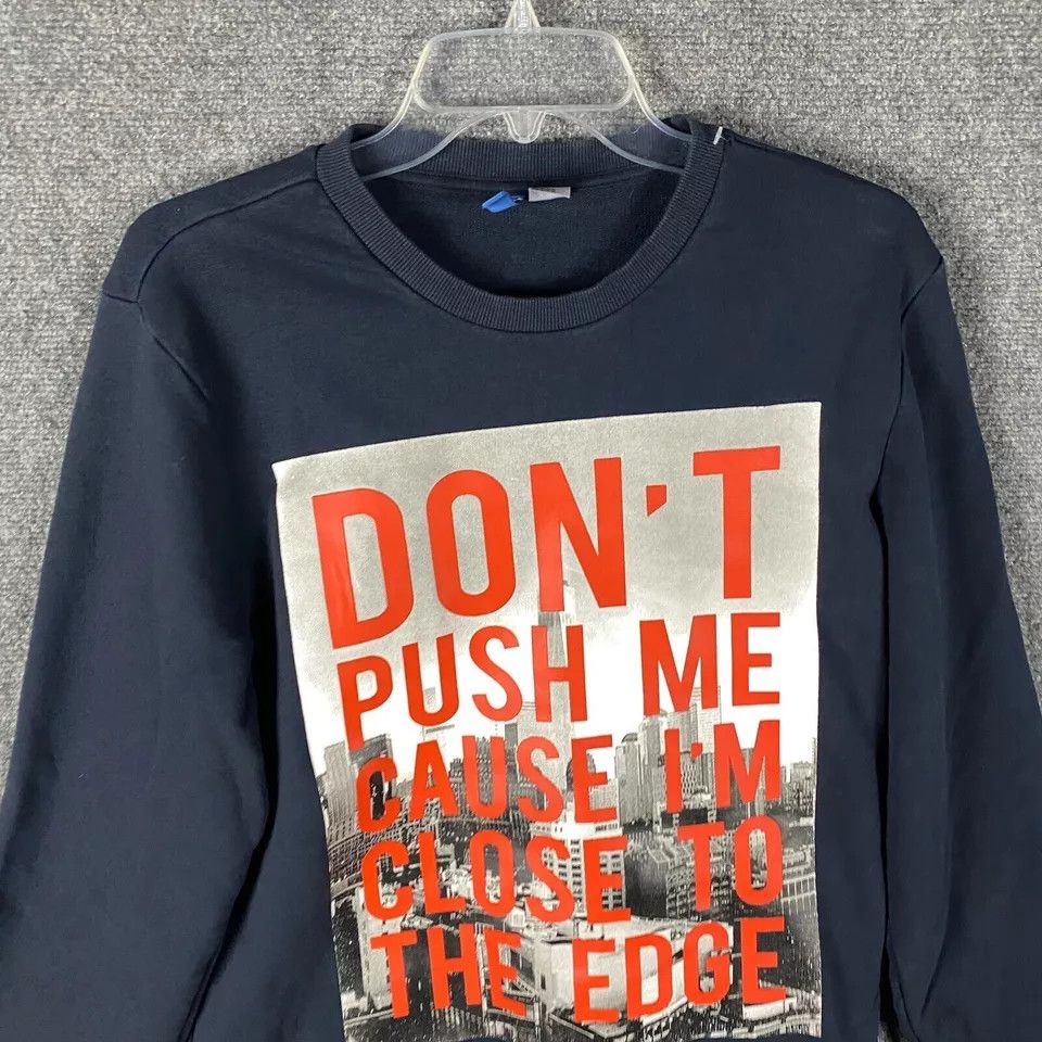 H&M H&M Sweatshirt Men's Medium Pullover Graphic Print Cotton M Size US M / EU 48-50 / 2 - 2 Thumbnail