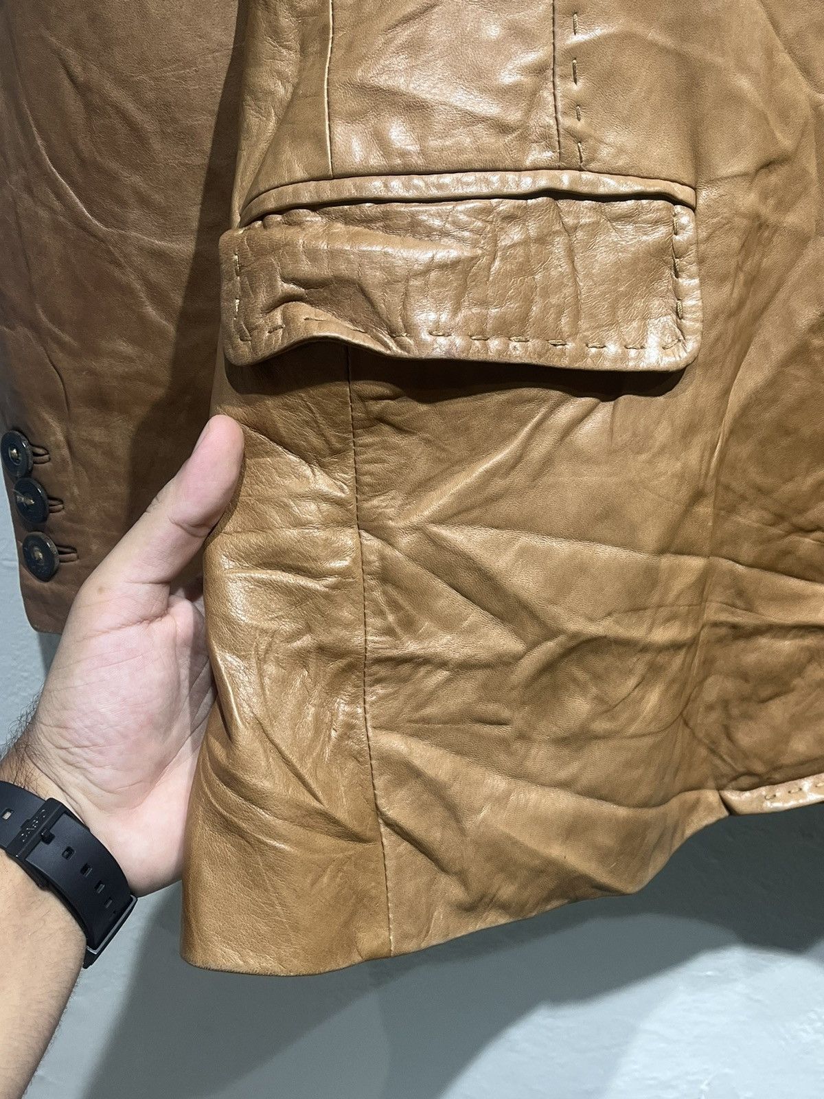 Loro Piana Vintage Loro Piana leather jacket Size M / US 6-8 / IT 42-44 - 6 Thumbnail