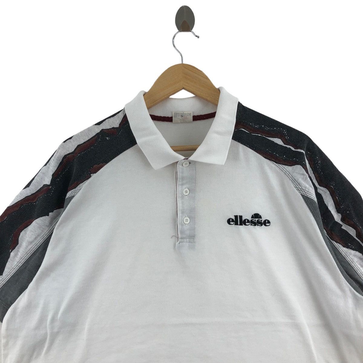 Ellesse × Vintage Vintage 90s ELESSE Tennis Collar Shirt Sportswear Size US L / EU 52-54 / 3 - 2 Thumbnail