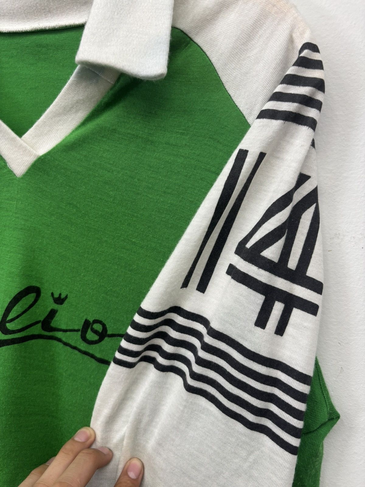 Vintage 1980s/1990s Gimer Sport "Helios" long-sleeve football jersey Size US XL / EU 56 / 4 - 4 Thumbnail