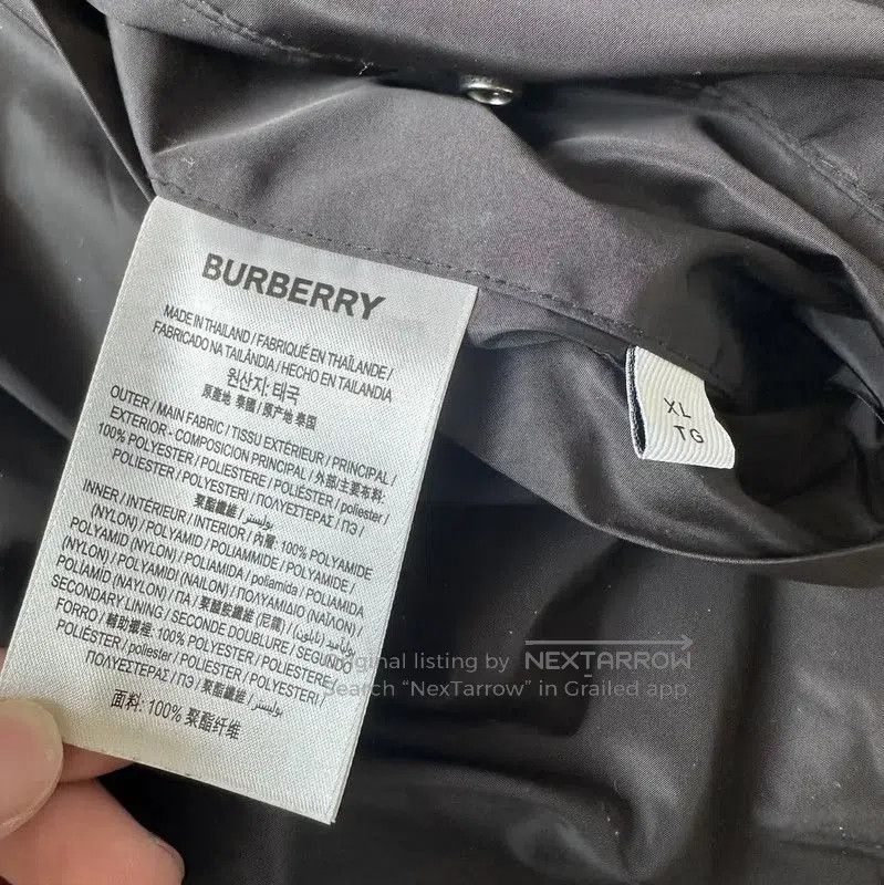 Burberry Burberry Men's Black Nylon Hooded Jacket. Size US XL / EU 56 / 4 - 6 Thumbnail