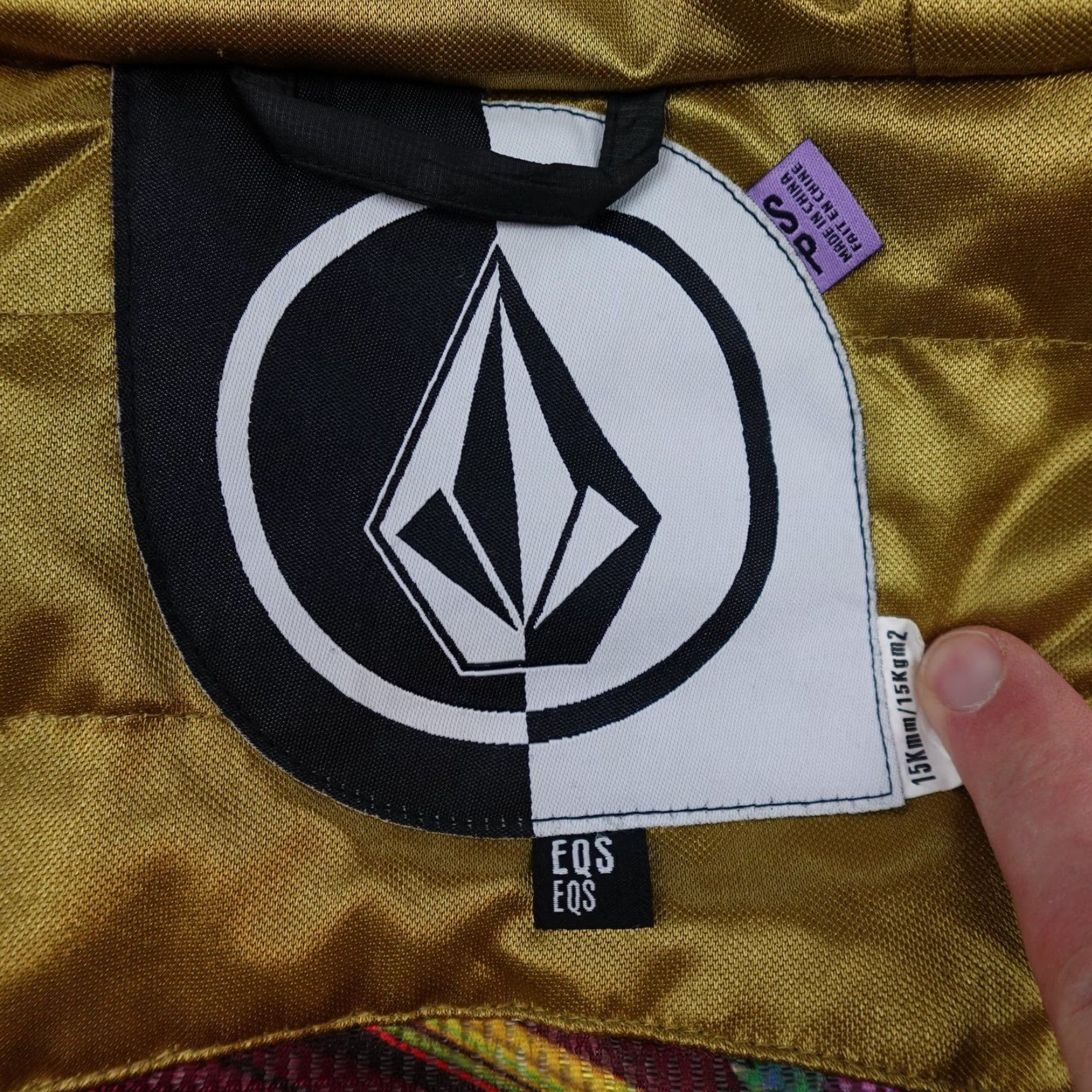 Volcom Volcom Jacket Womens Medium Black Hooded Full Zip TDS Thermal Insulated EQS Puffer, Softshell, Zip, Pockets, Lined, Wool? Size S / US 4 / IT 40 - 7 Thumbnail