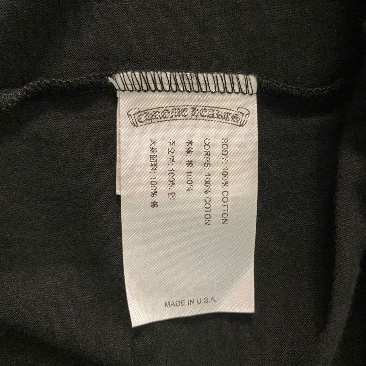 Chrome Hearts CHROME HEARTS Scroll Logo T Shirt Size US L / EU 52-54 / 3 - 13 Thumbnail
