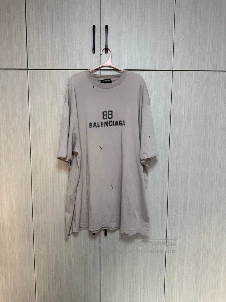 Balenciaga Balenciaga Mosaic distressed short-sleeve Size US M / EU 48-50 / 2 - 1 Thumbnail