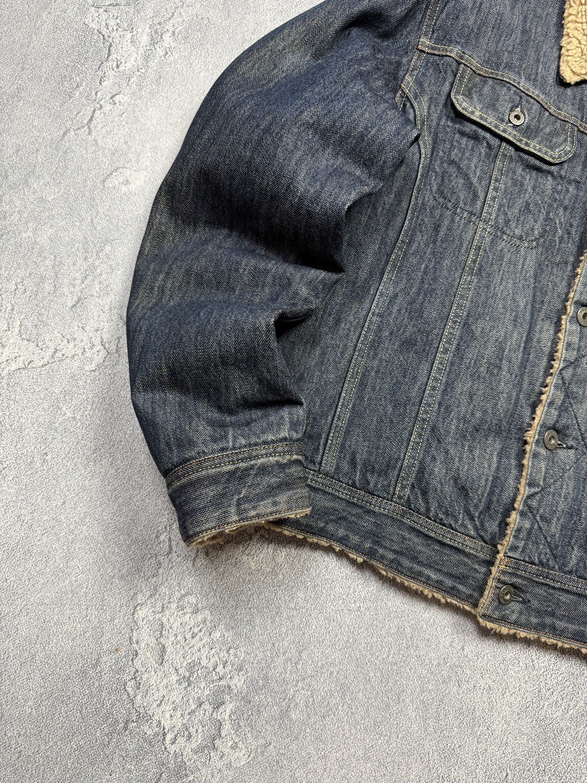 Diesel Diesel Denim Jeans Sherpa Fleece Jacket Size US L / EU 52-54 / 3 - 4 Thumbnail