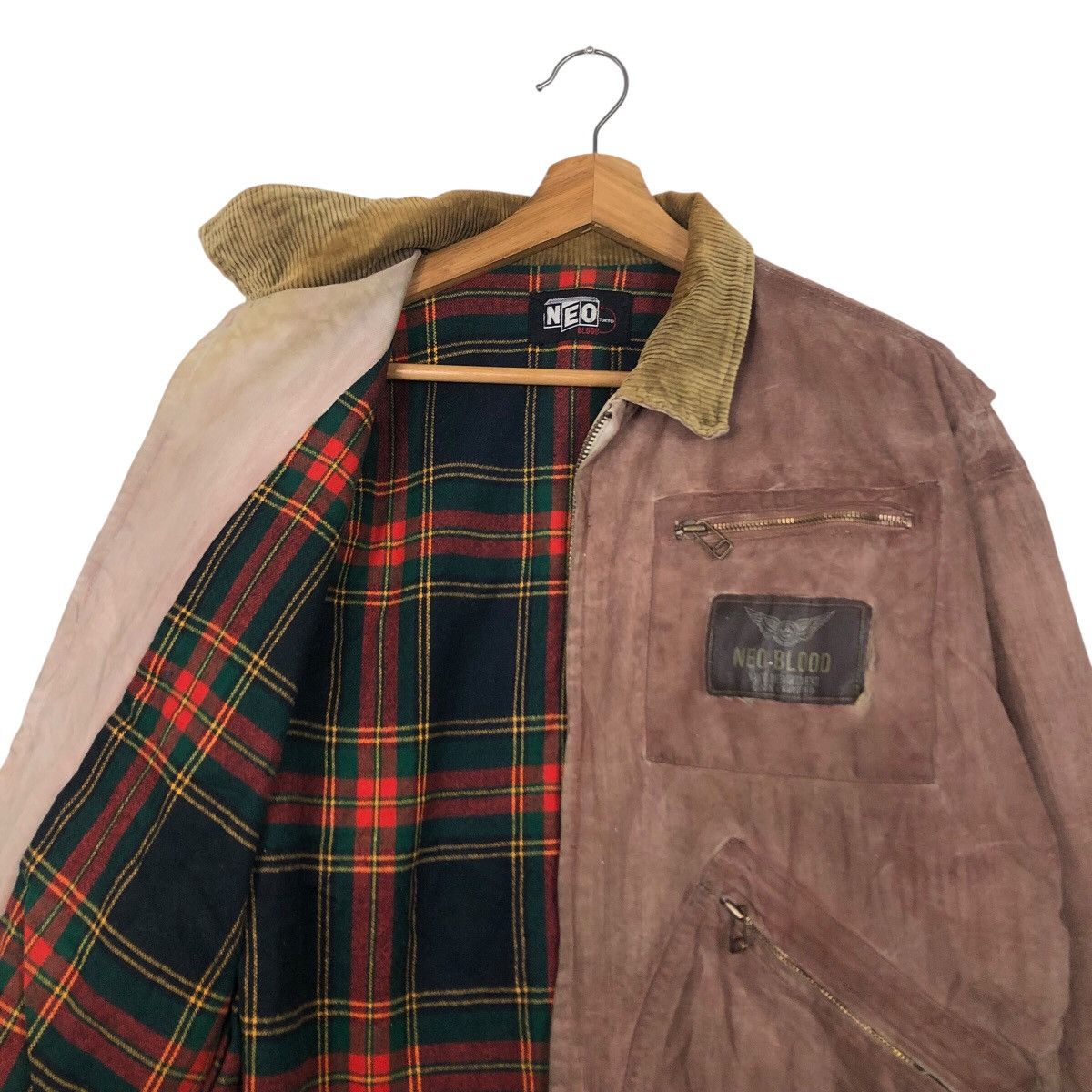 Japanese Brand 📌Vintage Leather Jacket Neo Blood Blanket Issey Miyake Size US M / EU 48-50 / 2 - 13 Thumbnail