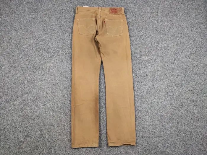 Levi's Vintage 90's Levi’s 501 Beige Faded Denim Jeans Pants Size US 30 / EU 46 - 14 Thumbnail