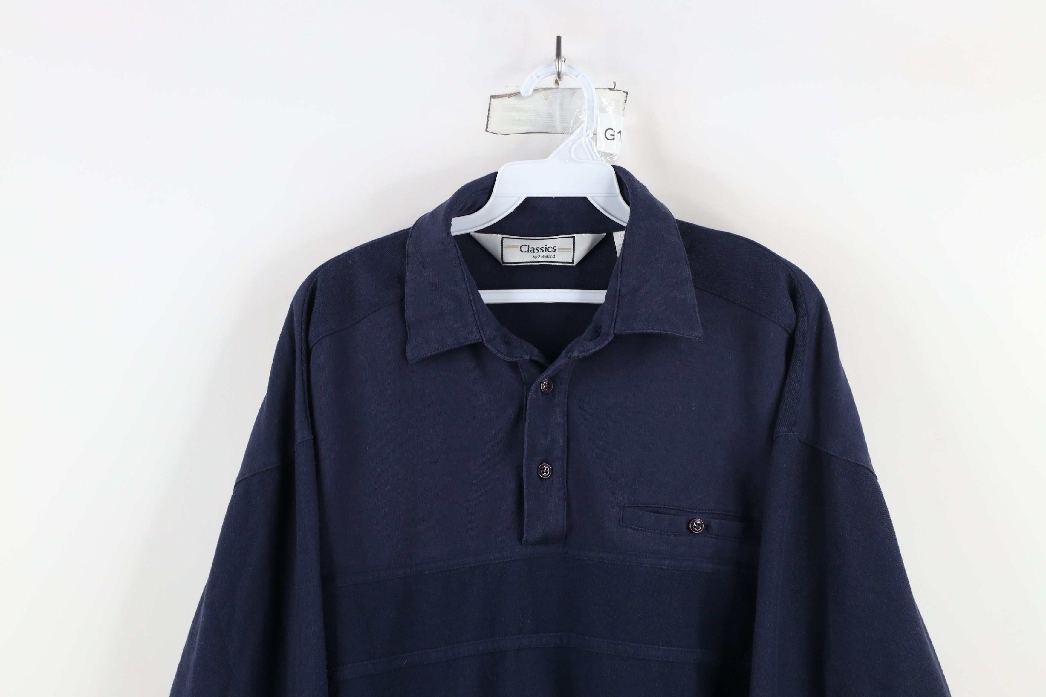 Vintage Vintage 90s Streetwear Striped Collared Pullover Polo Shirt Size US L / EU 52-54 / 3 - 2 Thumbnail