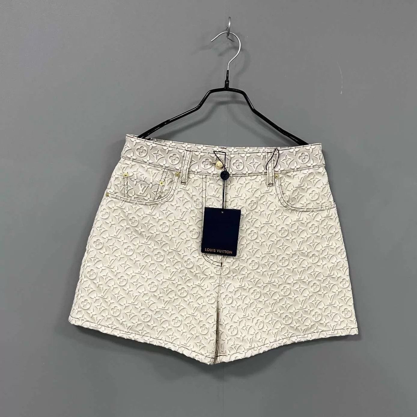 Louis Vuitton Louis Vuitton Monogram All Over Denim Short Size 38 Size 27" / US 4 / IT 40 - 1 Thumbnail