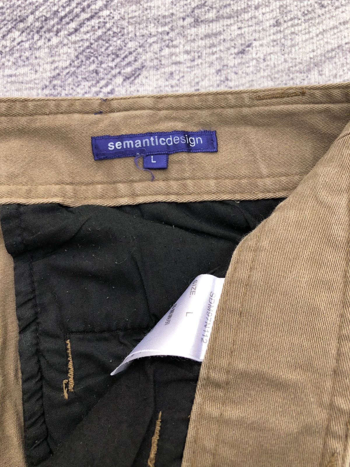 Designer × semanticdesign Japanese y2k SemanticDesign Cargo Pants Leg Spring Size US 33 - 11 Thumbnail