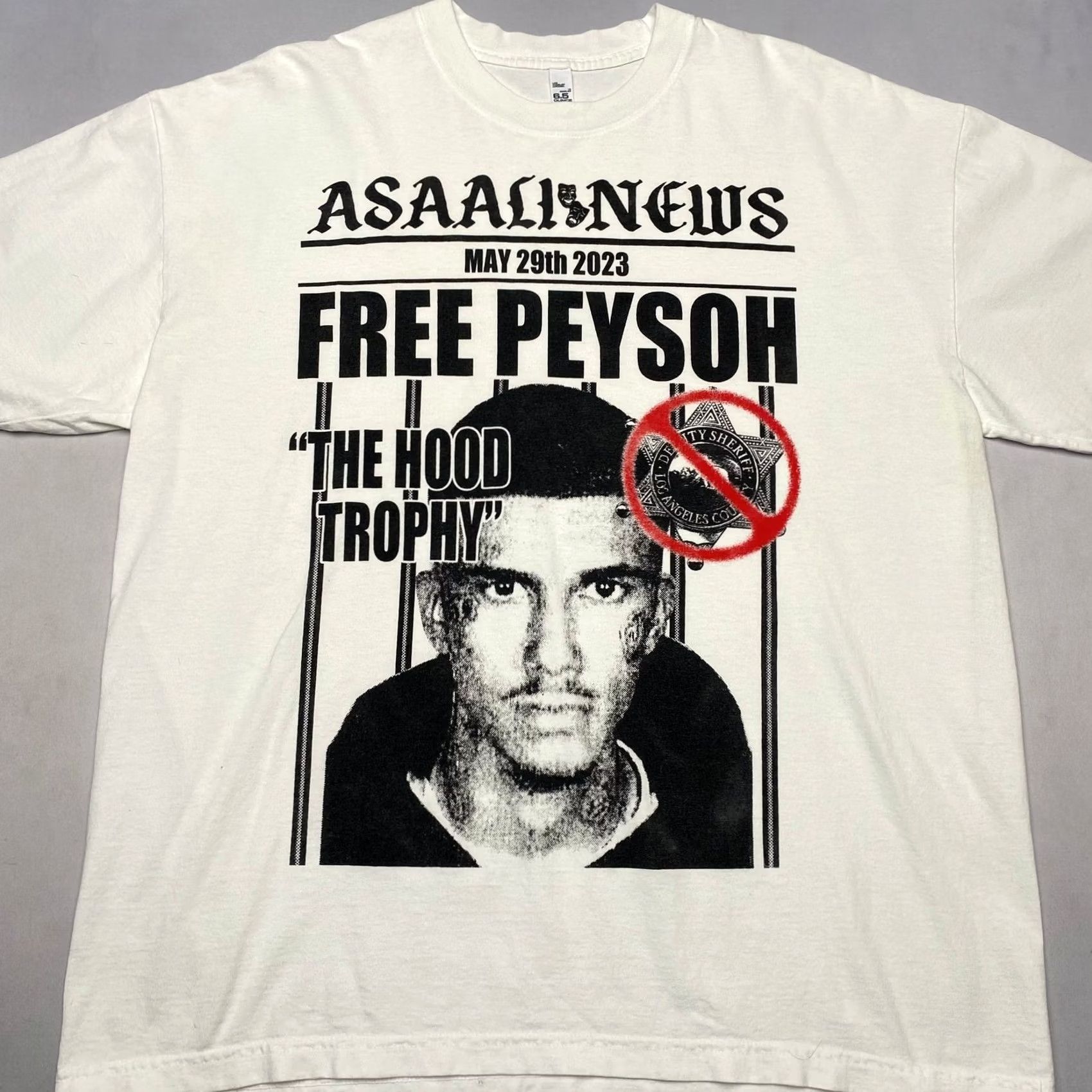 Los Angeles Apparel Asaali Free Peysoh The Hood Trophy T Shirt Streetwear Rap XL Men's Size US XL / EU 56 / 4 - 2 Thumbnail