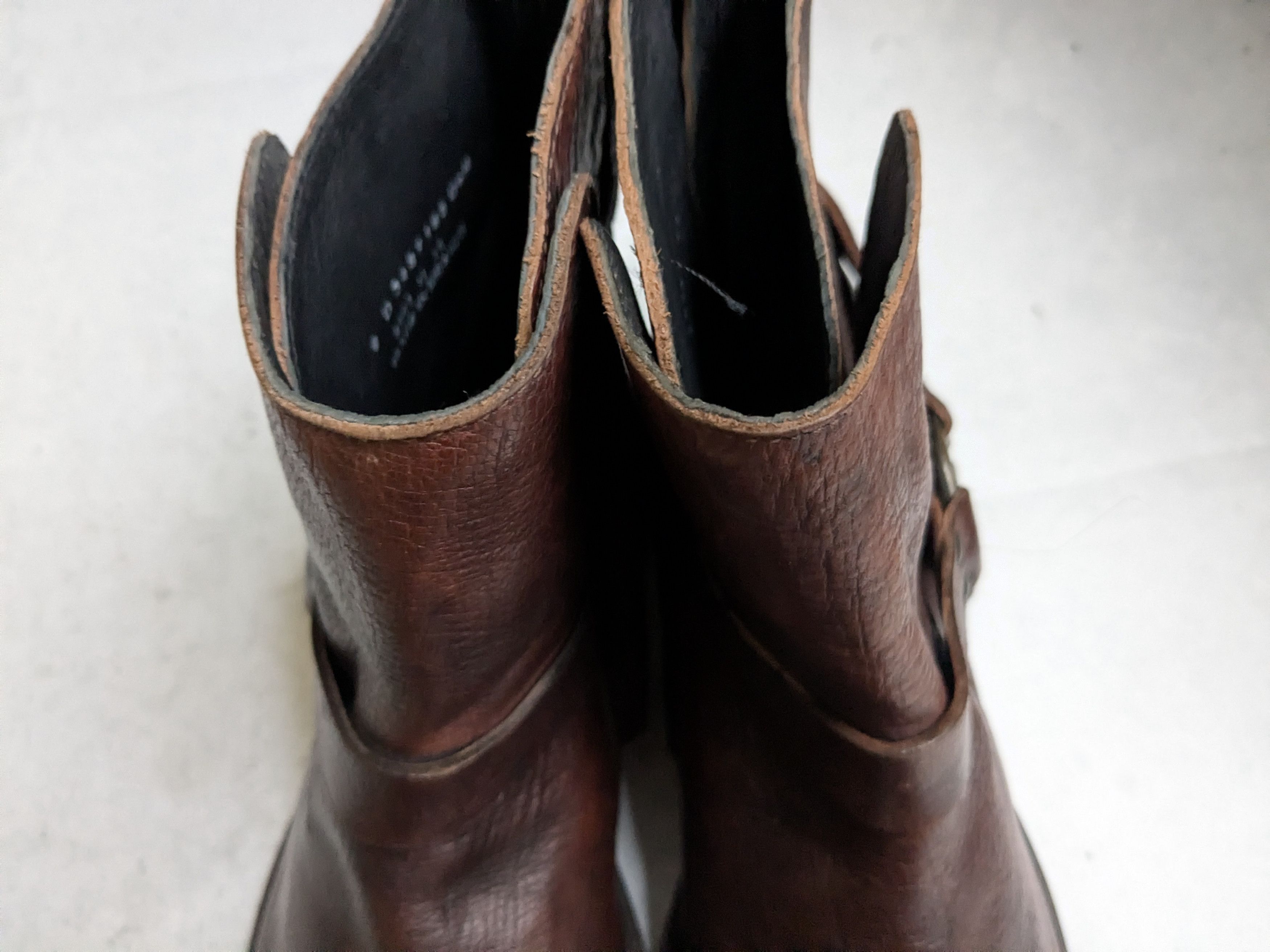 Frye Frye Harness Boots 9 D Brown Leather Buckle Size US 9 / EU 42 - 5 Thumbnail