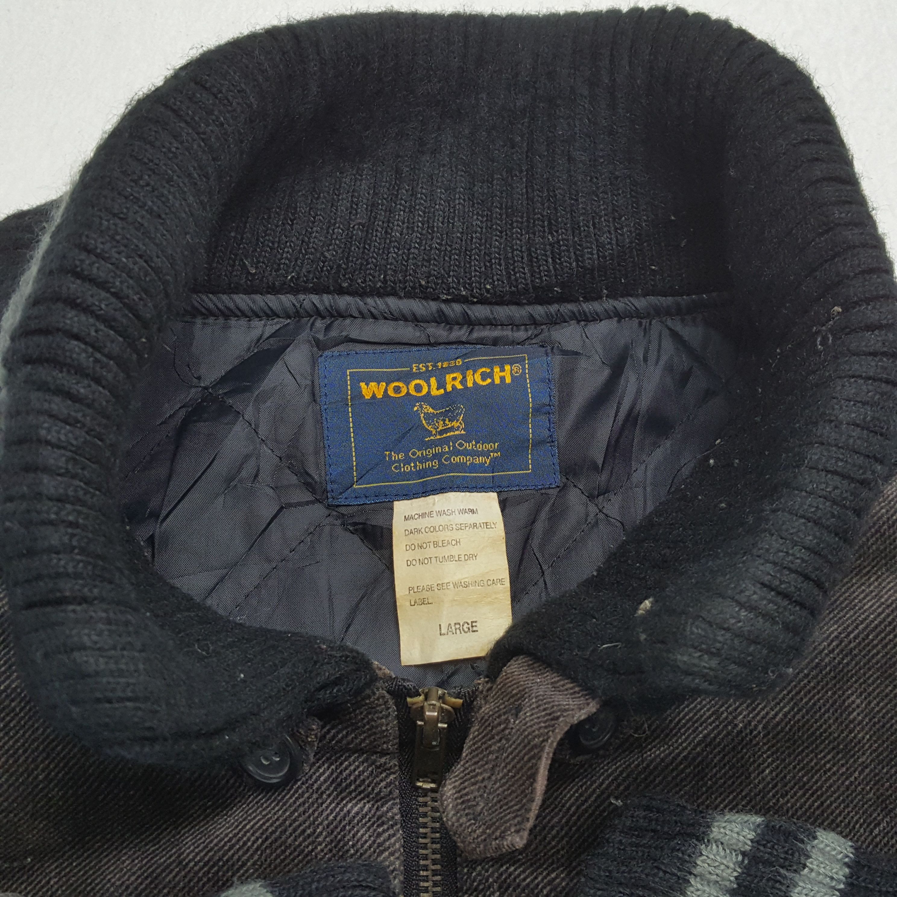 Vintage × Woolrich Woolen Mills WOOLRICH Jacket Custom Art Skulls Design Streetwear Style Size US L / EU 52-54 / 3 - 11 Thumbnail
