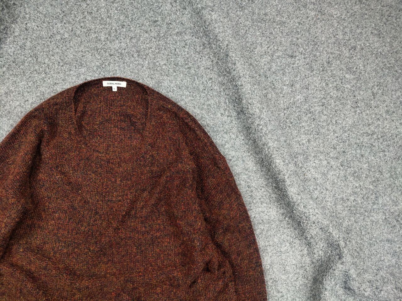 Global Work Japan Design Light Brown Wool blend Sweater