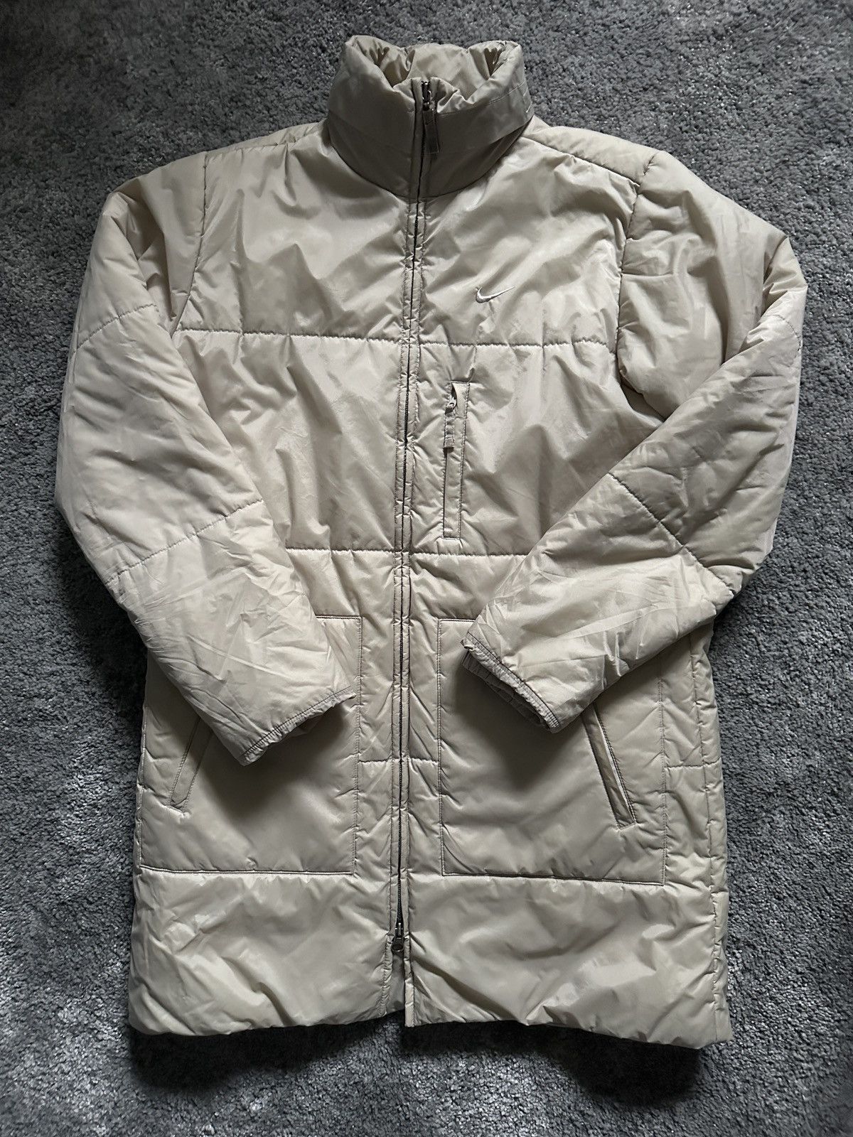 Vintage Nike Women's Swoosh Parka Jacket Embroidered - Main Image