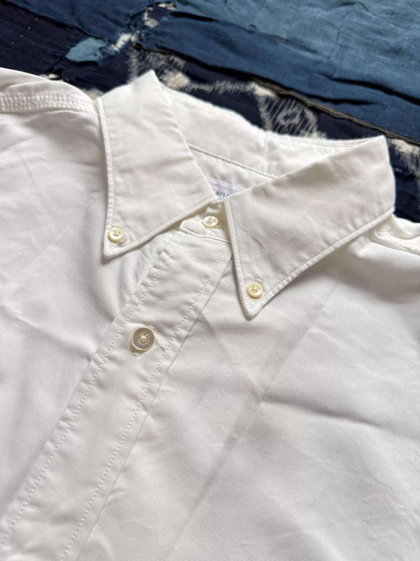 Nanamica NANAMICA Button Down Wind Oxford Shirt White L Size US L / EU 52-54 / 3 - 8 Thumbnail