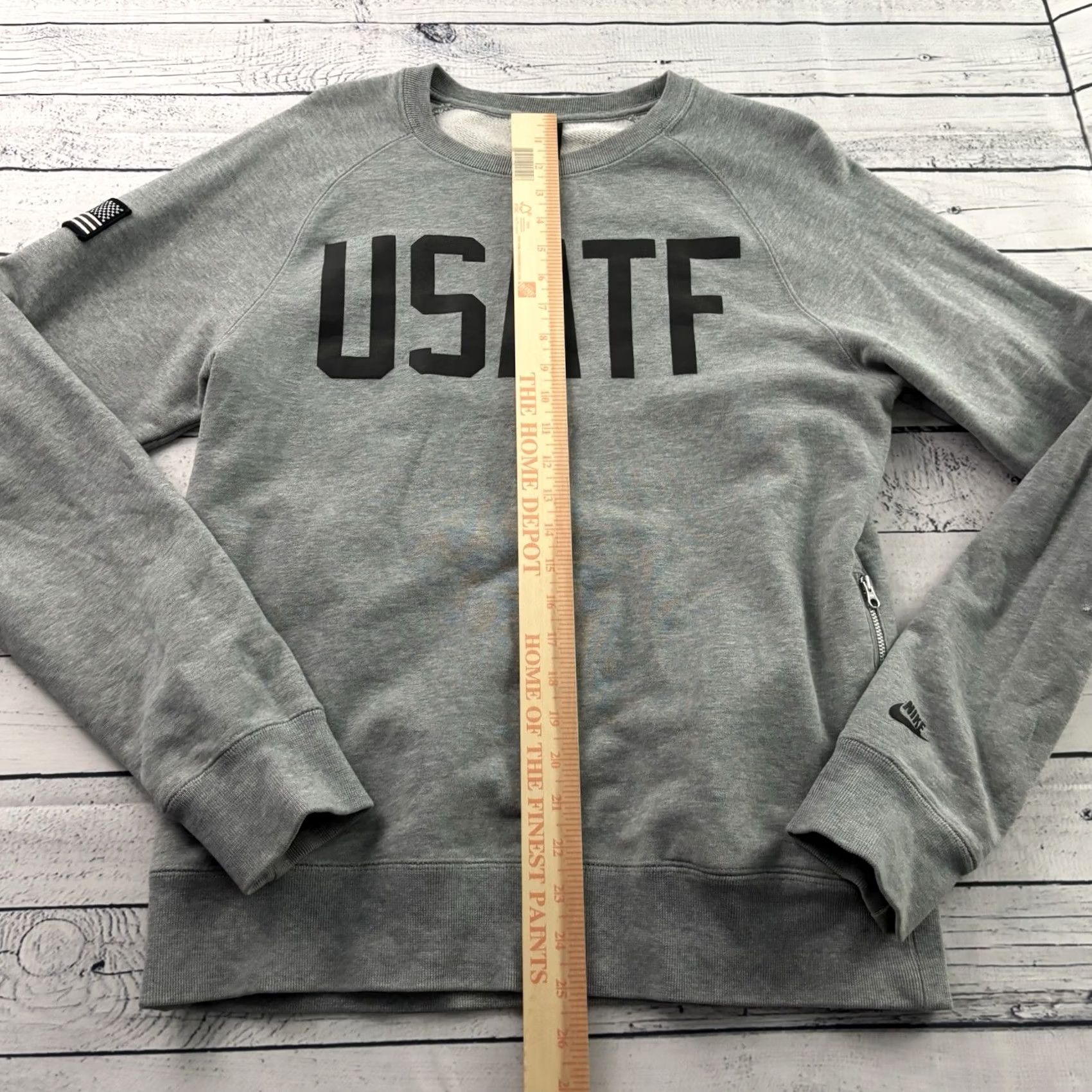 Nike Nike Track & Field Sweatshirt Mens Small Gray Pullover Crewneck USATF Size US S / EU 44-46 / 1 - 6 Thumbnail