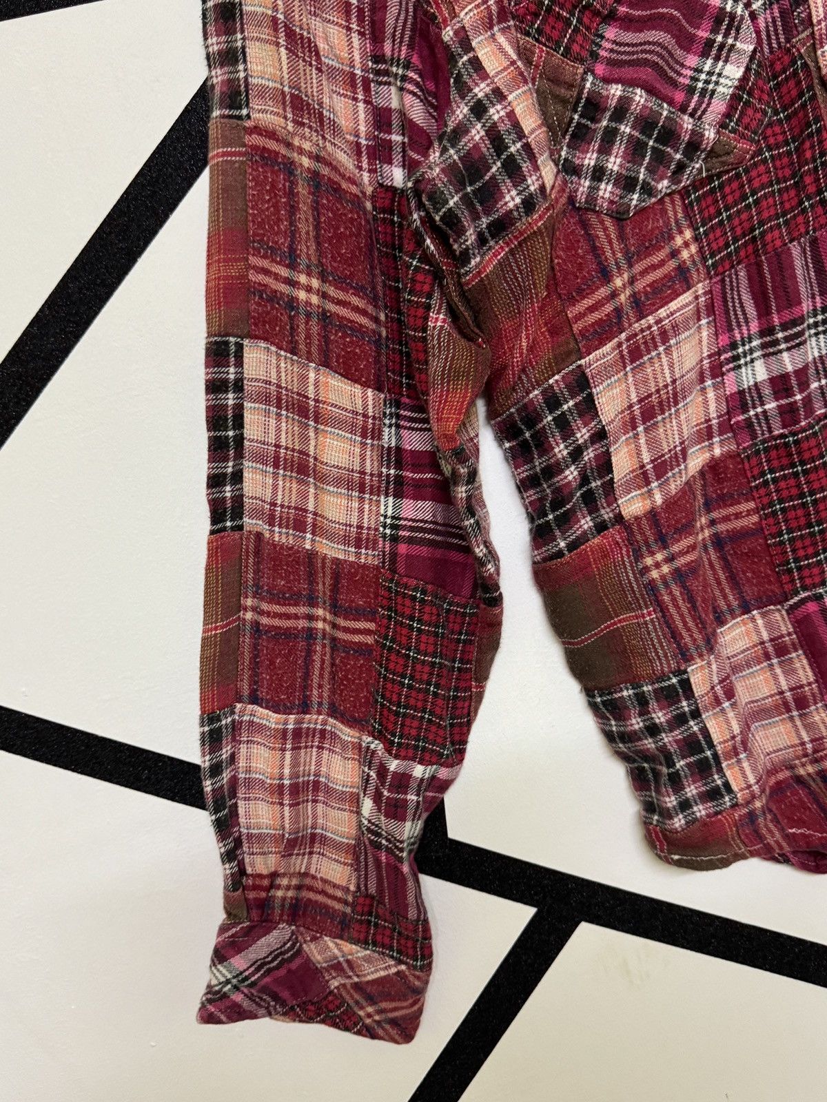 Flannel Vintage JUNGLE STORM Patchwork Rebuild Flannel Shirt Size US S / EU 44-46 / 1 - 8 Thumbnail