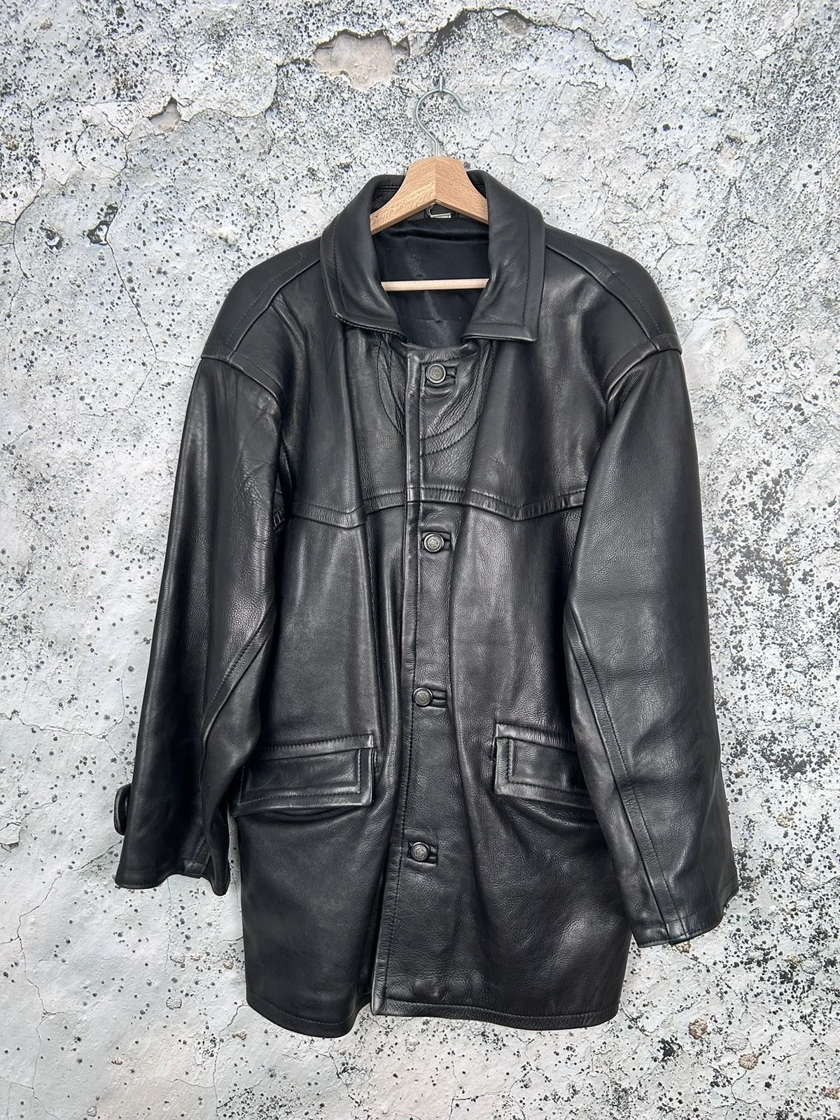 Genuine Leather × Japanese Brand LEATHER BIKER JACKET EMO ROCK