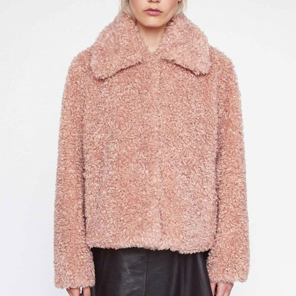 STAND STUDIO Stand Studio Marcella Pink Faux Fur Luxe Winter Jacket Sz 2 Size XS / US 0-2 / IT 36-38 - 1 Thumbnail